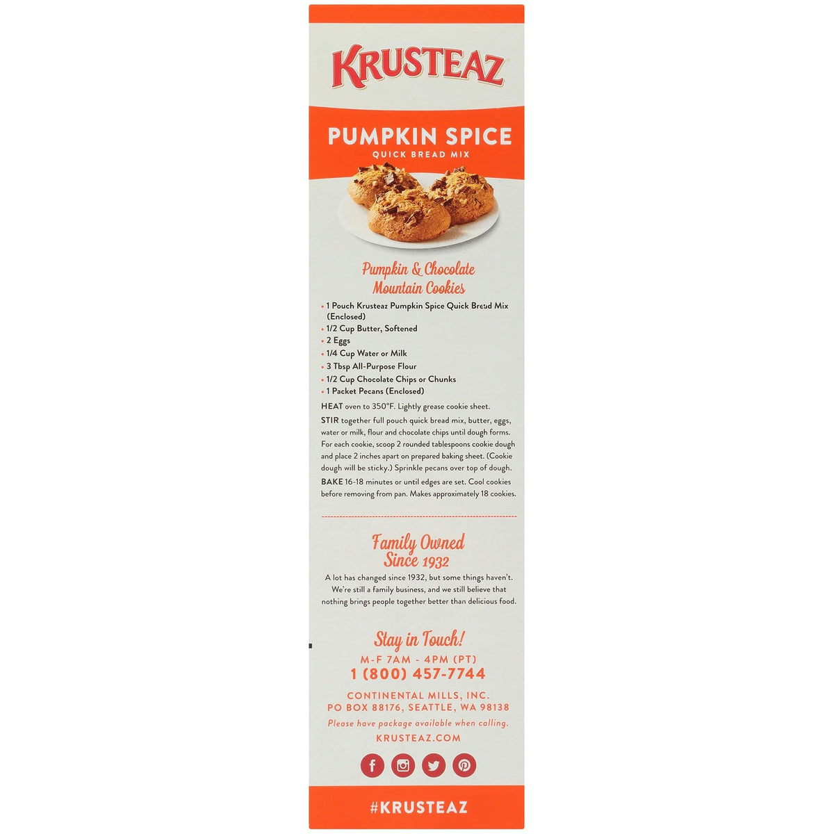 Sliced Krusteaz Pumpkin Spice Quick Bread loaf served warm with butter