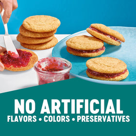 Krusteaz Snickerdoodle batter spread on baking tray