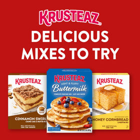 Krusteaz Southern Cornbread packaging on shelf, ideal for stocking up.