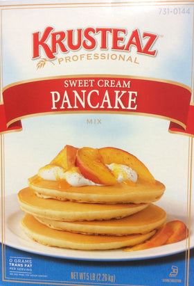 Krusteaz Sweet Cream Pancake Mix 5lbs front packaging—easy breakfast prep