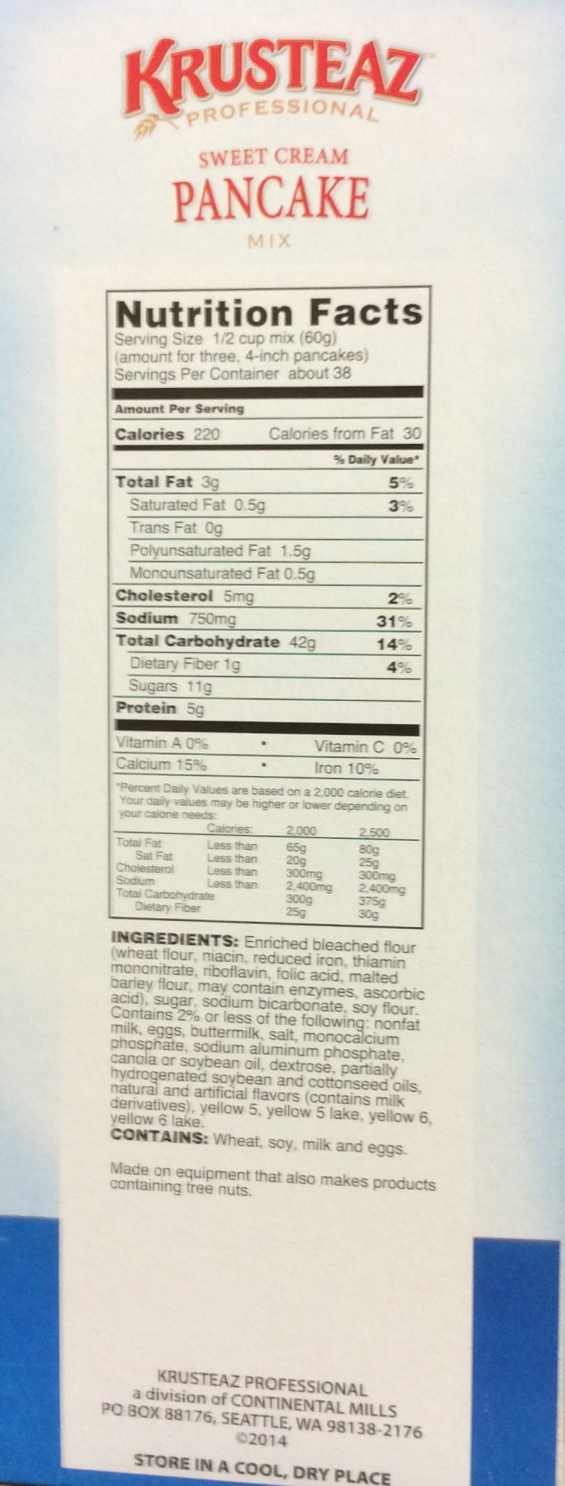 Krusteaz Sweet Cream Pancake Mix batter pour—fluffy texture possible