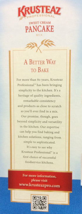 Krusteaz Sweet Cream Pancake Stack—golden, comforting breakfast