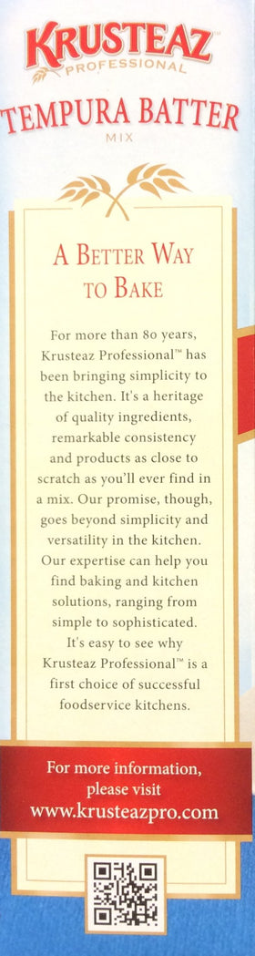 Krusteaz Tempura Batter Mix delivers restaurant-quality results in home kitchens.