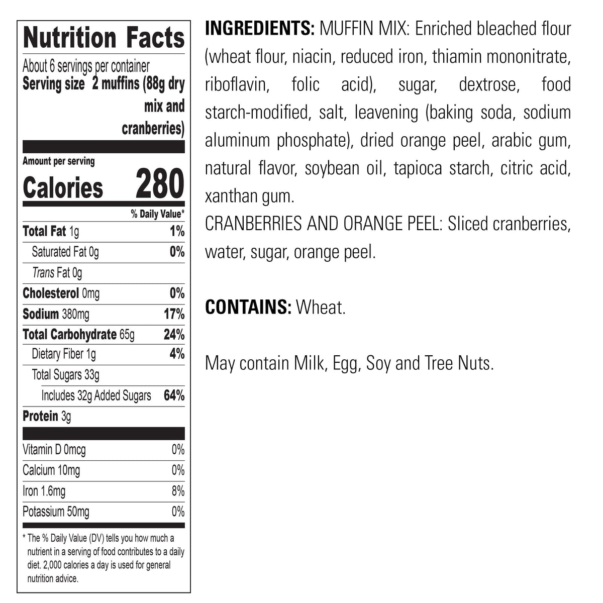 Krusteaz Variety Pack box side helps plan bake sessions
