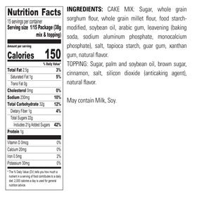Krusteaz variety pack inside view shows four gluten-free mixes.