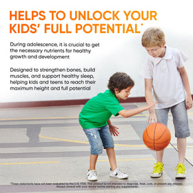 KTD BIOLABS Kids Protein Shake bottle showing serving size for daily routine.
