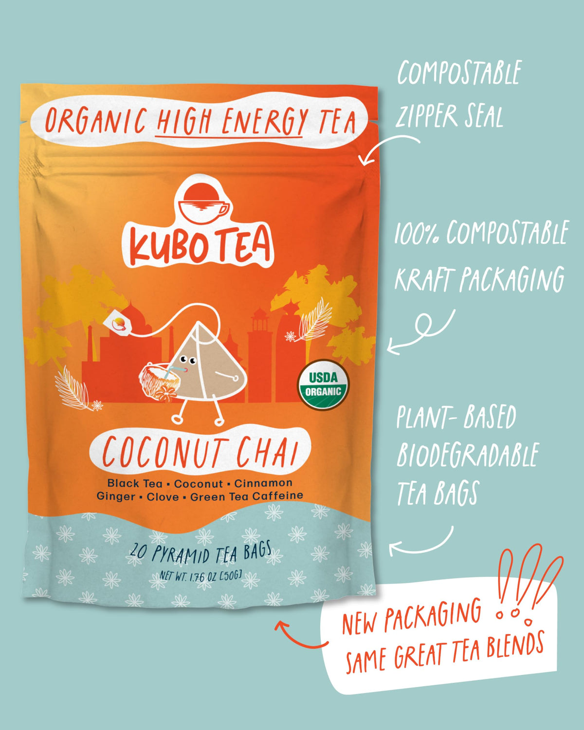 Kubo Tea compostable tea bags appeal to eco-conscious shoppers seeking sustainability