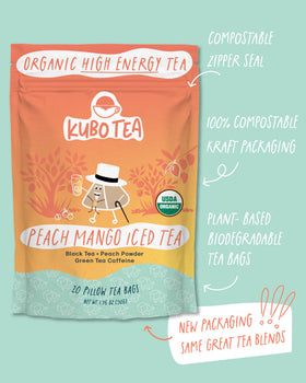 Kubo Tea hot or iced serving suggests versatile brewing for any moment.