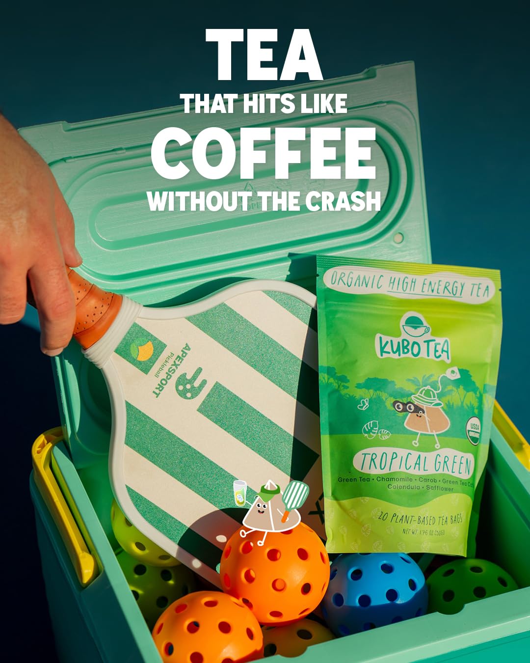 Kubo Tea recyclable packaging promotes eco friendly sipping
