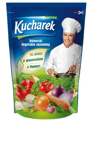 Kucharek universal vegetable seasoning jar enhances soups with a savory aroma