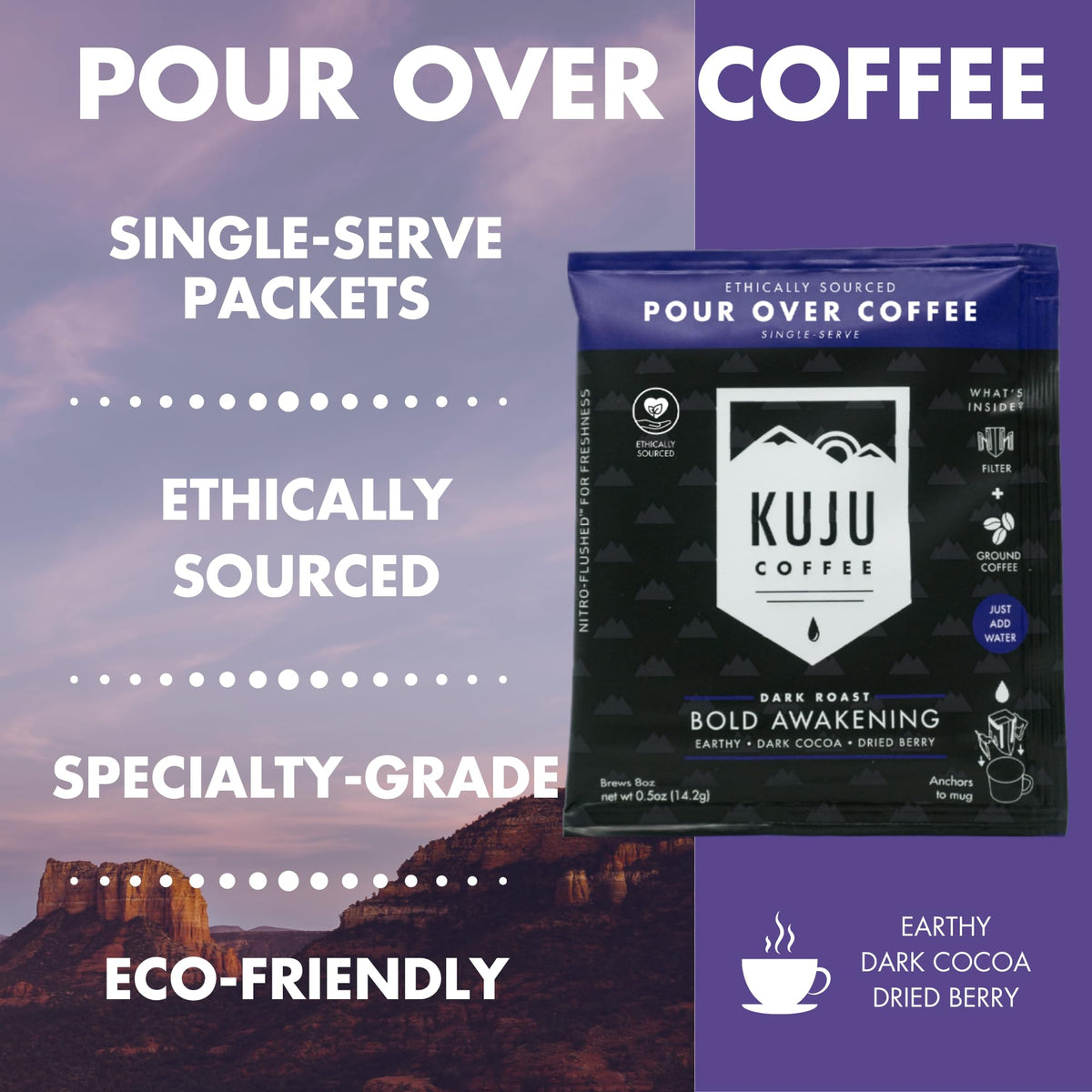 Kuju Coffee eco-friendly packaging from a wind-powered facility