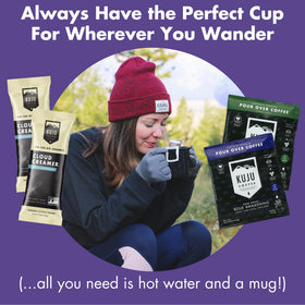 Kuju Coffee single-serve coffee pouch enables quick brew anywhere