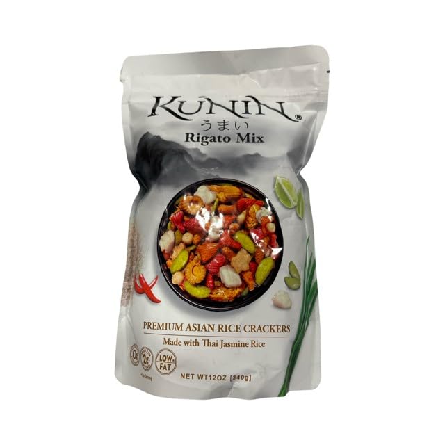 KUNIN Rigato Mix crackers close-up showing variety for snacking occasions