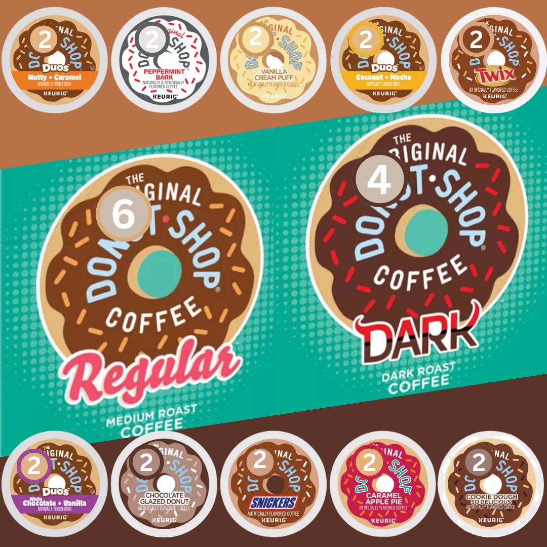 KUPIX 30-count variety-pack coffee pods front view for Keurig brewers.