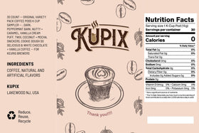 KUPIX steaming cup aroma evokes a cozy morning ritual.