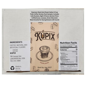 KUPIX Barista Prima Coffeehouse Espresso Roast K-Cups boxed set