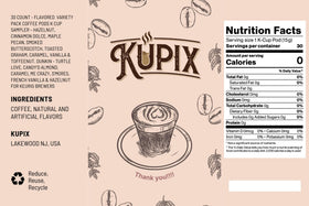 KUPIX S'mores K-Cup, chocolate, graham cracker, and marshmallow vibes.