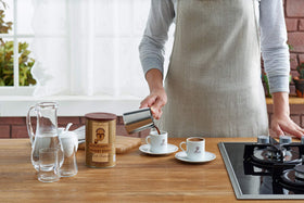 Kurukahveci Mehmet Efendi brew method captures thick consistency and bold finish.