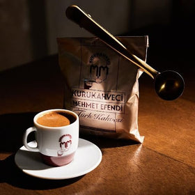 Kurukahveci Mehmet Efendi ground coffee pack showing premium roast
