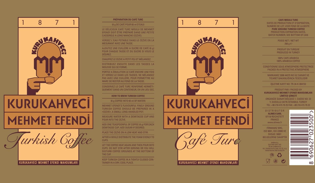 Kurukahveci Mehmet Efendi roasted Arabica beans release a rich aroma.
