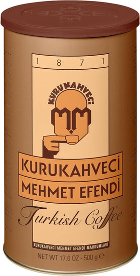 Kurukahveci Mehmet Efendi roasted ground packs preserve freshness and aroma.