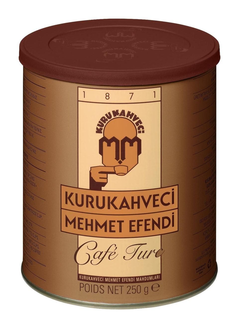 Kurukahveci Mehmet Efendi Turkish coffee cup with foam, ready for a traditional ritual.