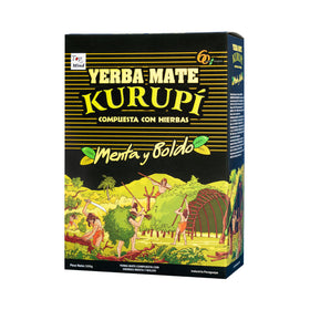 Herbal blend of boldo and mint representing Paraguayan tradition.