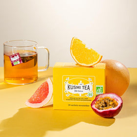 Kusmi Tea BB Detox mint-hint image conveys fresh aroma and palate.