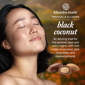 Kuumba Made Black Coconut notes evoke tropical gourmand aroma