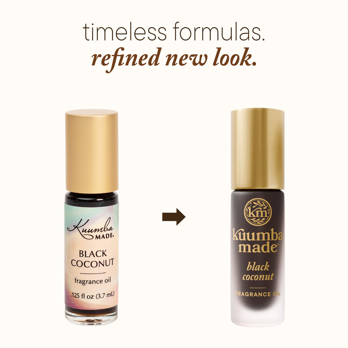 Kuumba Made Black Coconut Fragrance Oil roll-on for convenient daily wear