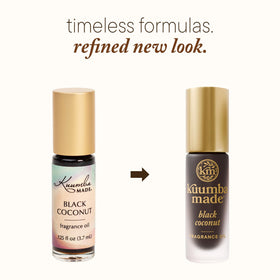 Kuumba Made Black Coconut Fragrance Oil roll-on for convenient daily wear