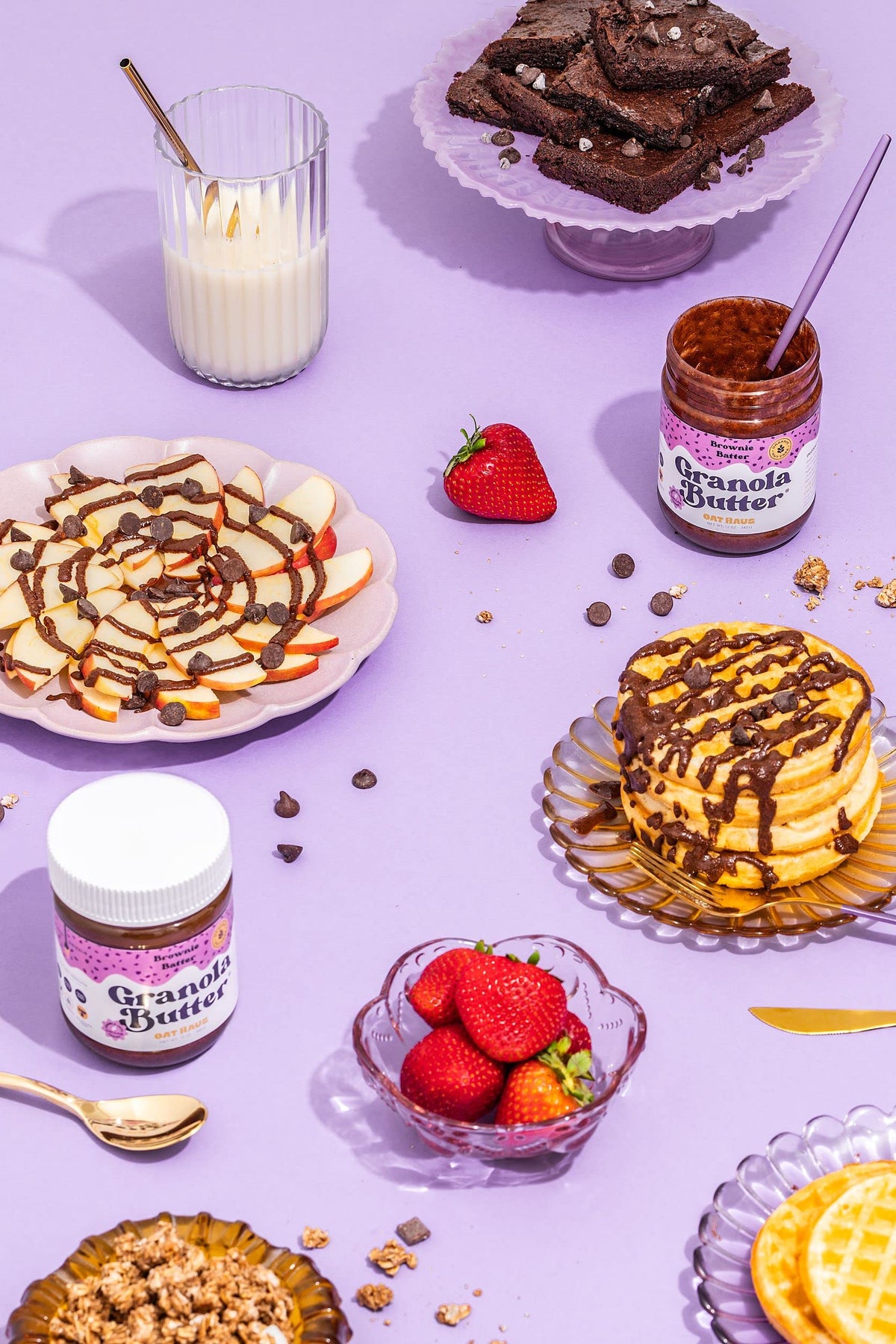KWEEN Oat Haus Brownie Batter Granola Butter ingredients highlighted