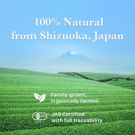 KYOHAYASHIYA Daichi organic matcha packaging, compact 30 g for storage.