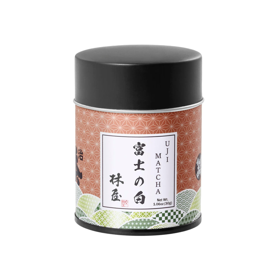 KYOHAYASHIYA ceremonial matcha powder jar front for daily ritual and vivid color
