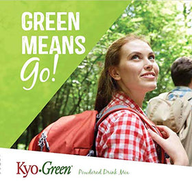 Kyolic Kyo-Green ingredients close-up highlighting organic greens and sea vegetables