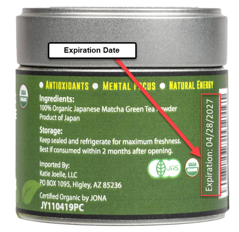 Kyoto Dew Matcha stone-ground process hints at traditional craftsmanship.