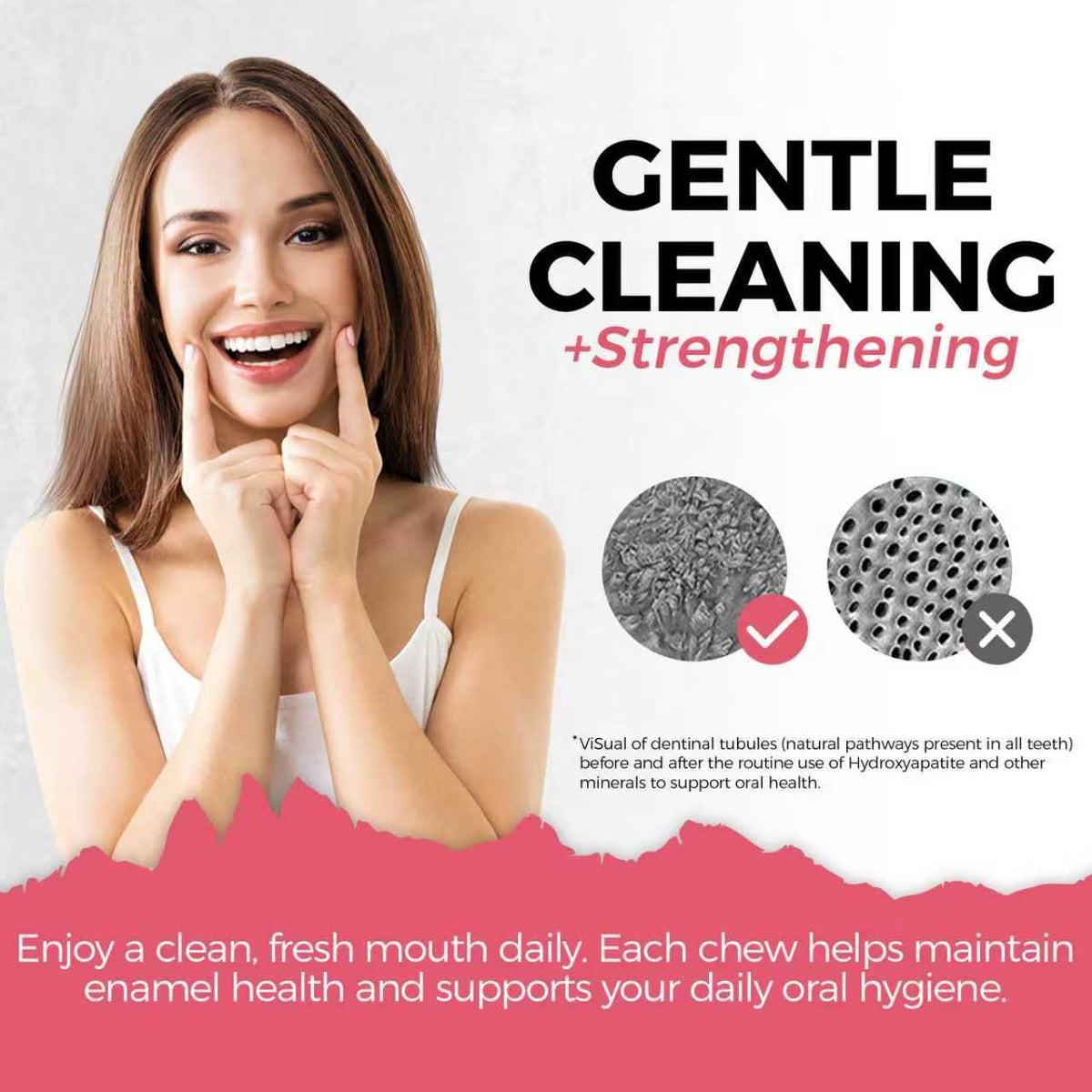 K ZGSHGL Hydroxyapatite Gum daily use for on-the-go protection.