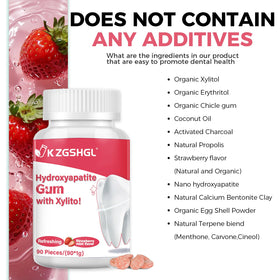 K ZGSHGL Hydroxyapatite Gum non-nano formulation for enamel care.