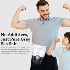 L'Essence De Cuisine grey sea salt bulk bag seal, preserves freshness for longer
