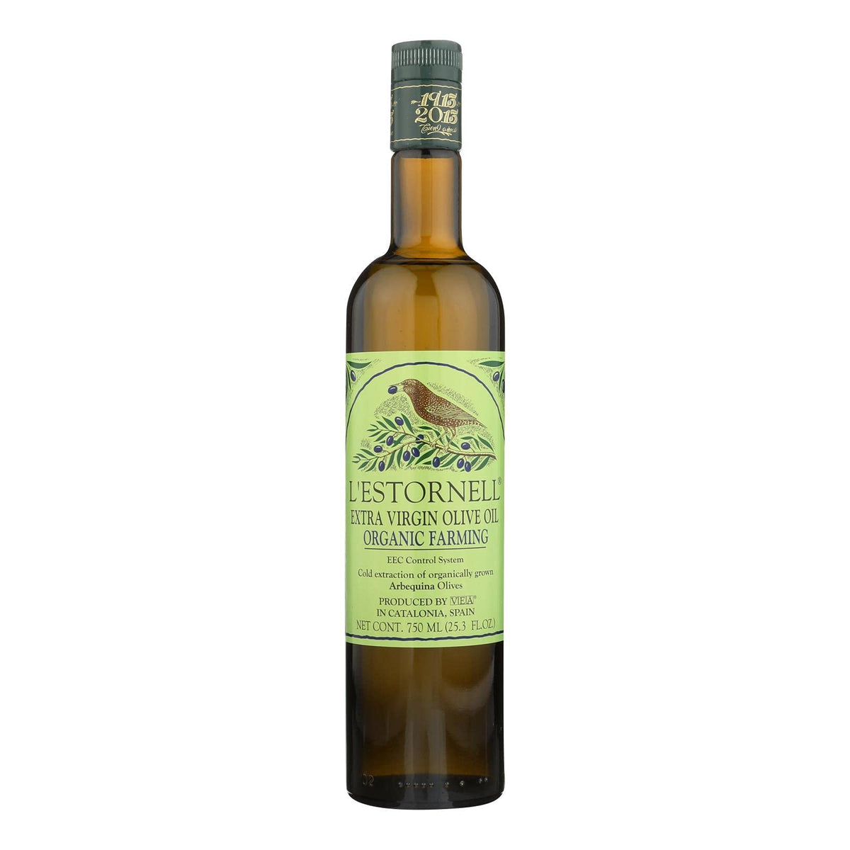 L Estornell olive oil bottle pouring for skin care