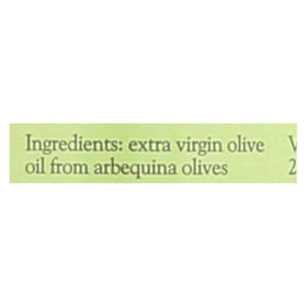 L Estornell olive oil label close-up for cosmetic use