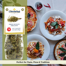 L'Oro Del Sud oregano on stem provides robust Italian seasoning