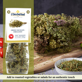 L'Oro Del Sud dried oregano leaves on stem deliver concentrated aroma
