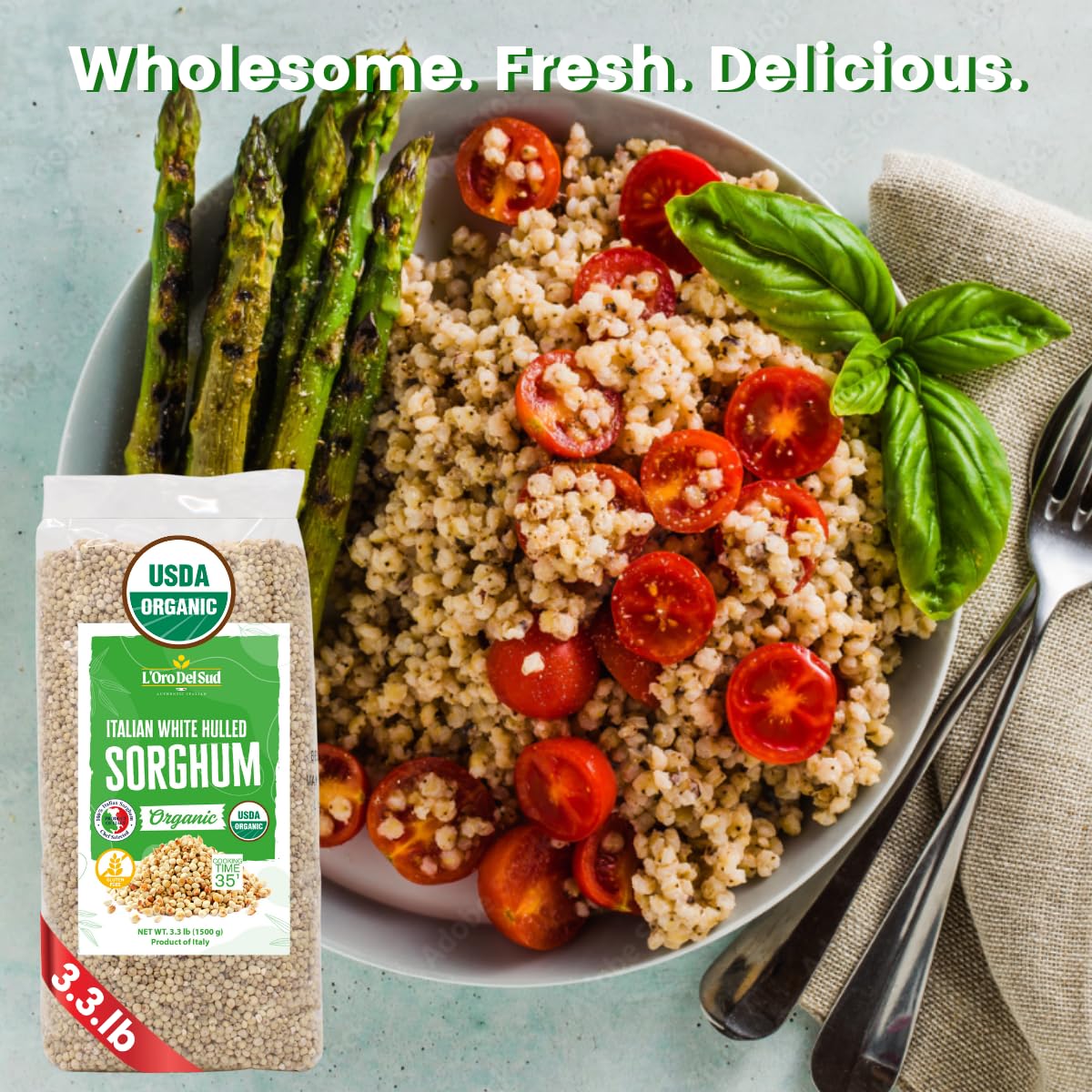 L'Oro Del Sud gluten-free grain, natural alternative for gluten-free recipes