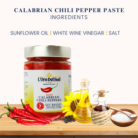 L'Oro Del Sud paste stirred into olive oil for quick pan sauces.