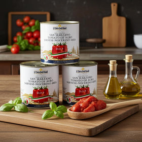 L'Oro Del Sud San Marzano DOP hand-picked tomatoes for freshness
