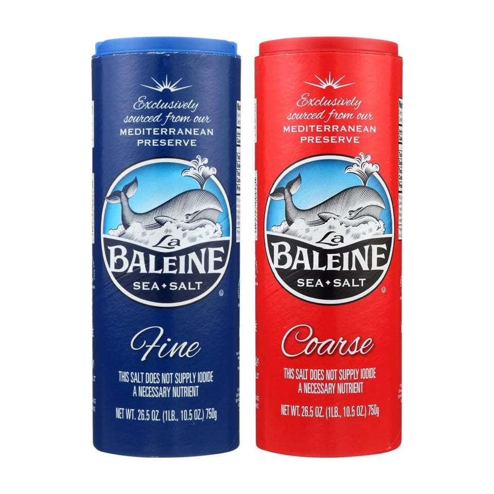 La Baleine fine sea salt crystal closeup for refined seasoning.