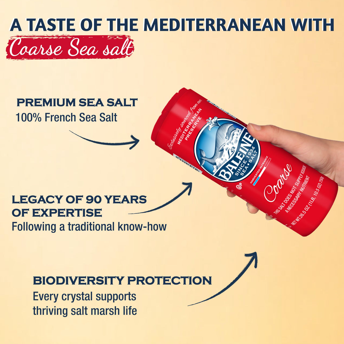 La Baleine sea salt 2-pack packaging for versatile options.