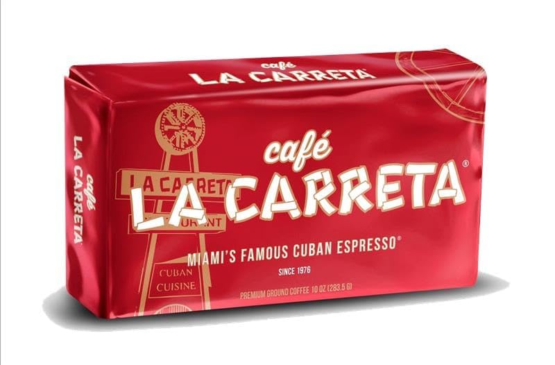 La Carreta Cuban ground coffee beans close-up for rich aroma