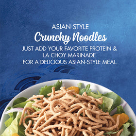 La Choy Crispy Noodles topping a fresh salad for extra crunch and flavor.